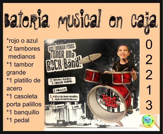 Imagen de BATERIA MUSICAL EN CAJA 6.25